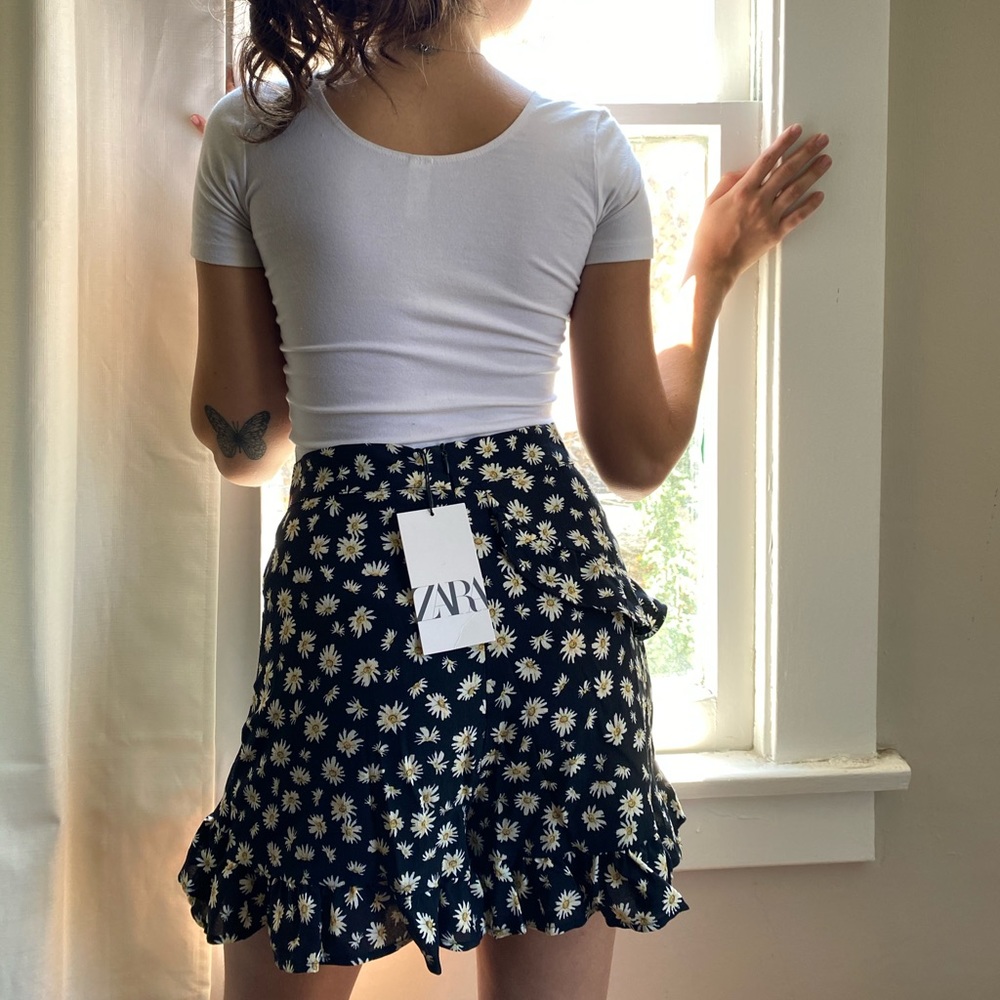Zara skort floral print